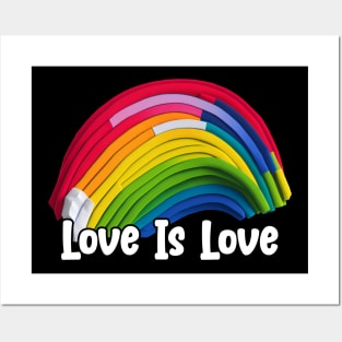 Prideful Skies LGBTQ gay pride Rainbow Colored Design Posters and Art